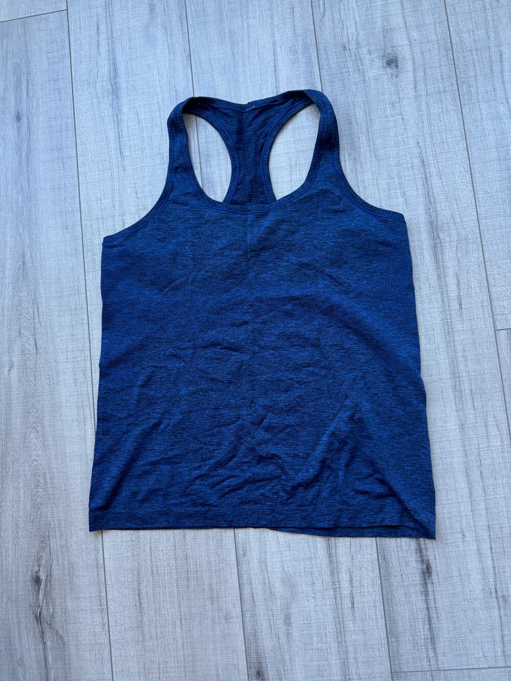 Lululemon Blue Heathered Racerback Athletic Tank Top Size 12